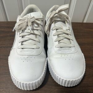 Puma Carina 2 White Lace Up Sneakers